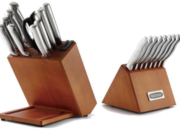 McCook MC69 Knife Sets with Pull-Away Steak Block